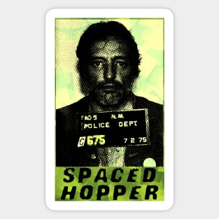 Spaced Hopper trippy green Sticker